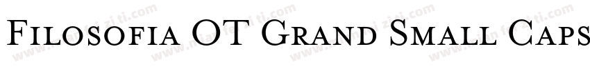 Filosofia OT Grand Small Caps字体转换